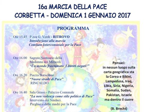 1 gennaio-Cobetta “16a marcia della Pace”