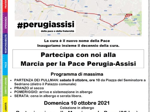 Partecipa con noi alla Marcia per la Pace Perugia-Assisi!